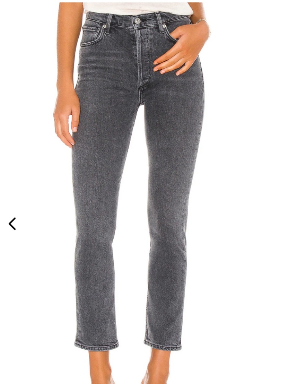 Citizens of Humanity Charlotte High Rise Straight Jeans — Whisper — Size 25